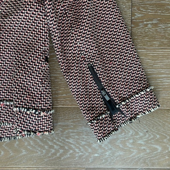 Classiques Entier Woven Tweed Blazer | Orange | L - Picture 6 of 9